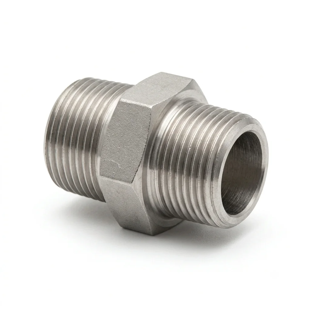 SS 310 Hex Nipple exporter exported by Jainam Ferro Alloys