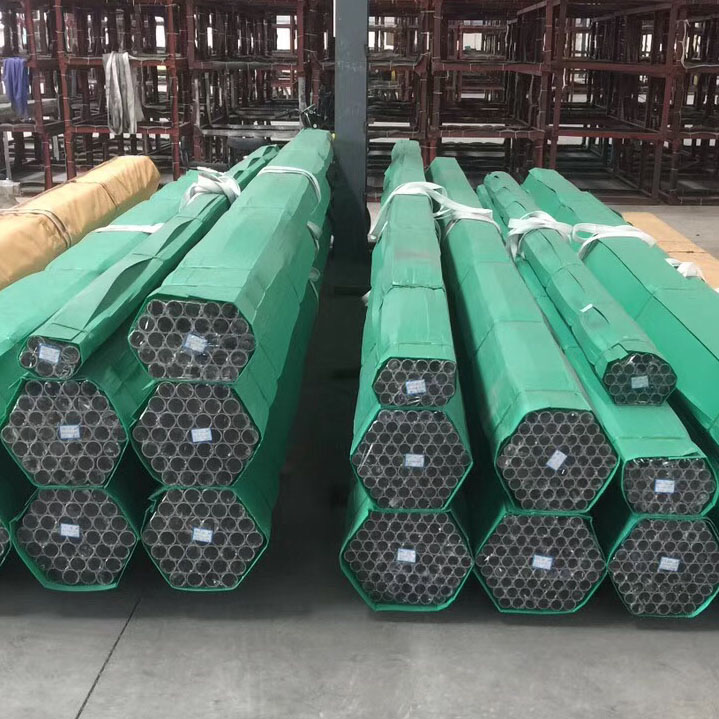 Steel products packed and prepared for international export shipment
