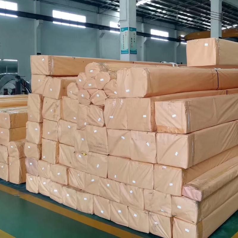 Industrial steel products packed in fumigated wooden crates
